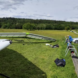 Flugdrachen am Landeplatz in Althof Flugtag 17.05.2026