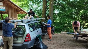 Neue Polsterung für das Clubauto Althofdrachen